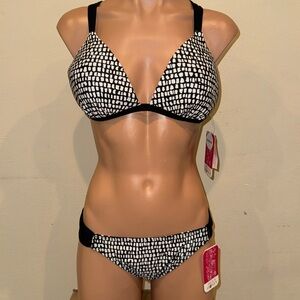 NWT Hula honey bikini set push up bra size XL
